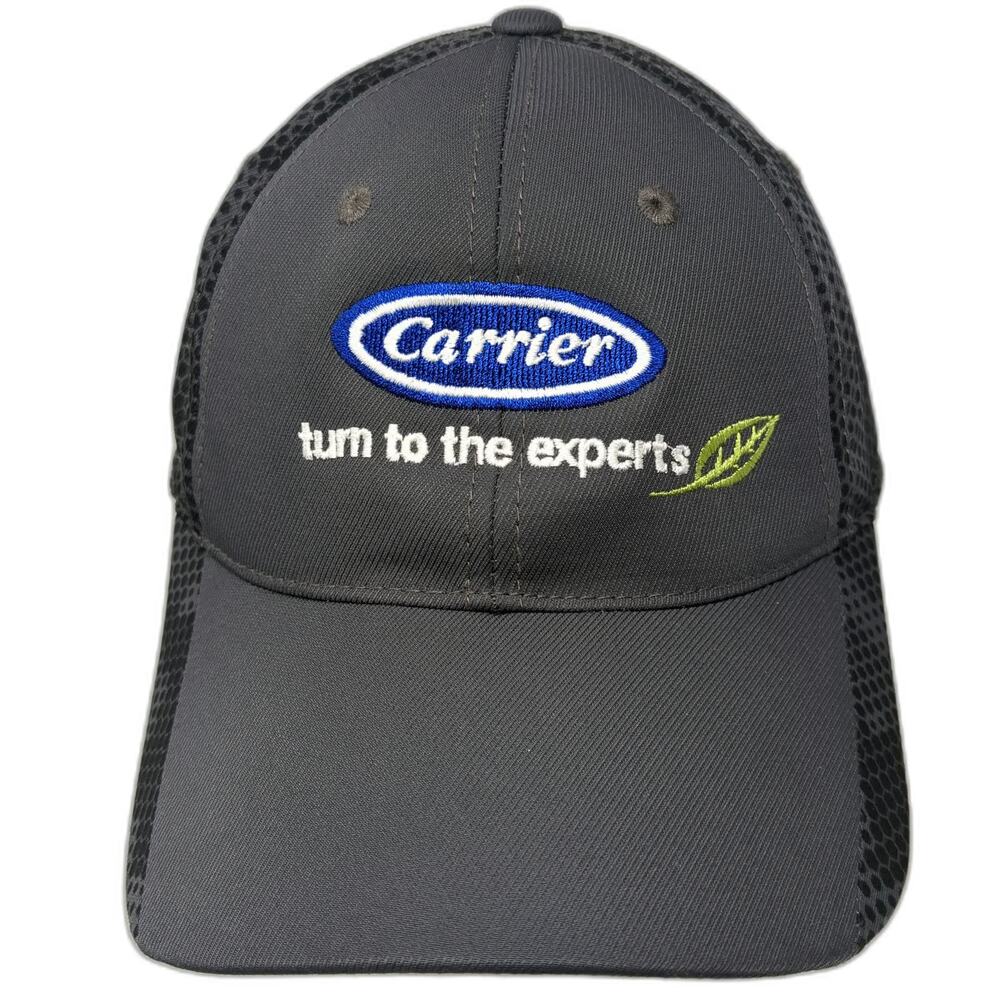 Sport-Tek Baseball Cap Gray One Size Carrier Experts Hex Mesh Strapback Hat